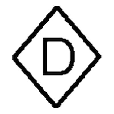 Diamond D Ranch brand: A D inside a diamond