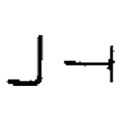 Elkhorn Ranch brand: A J beside a T lying on its side