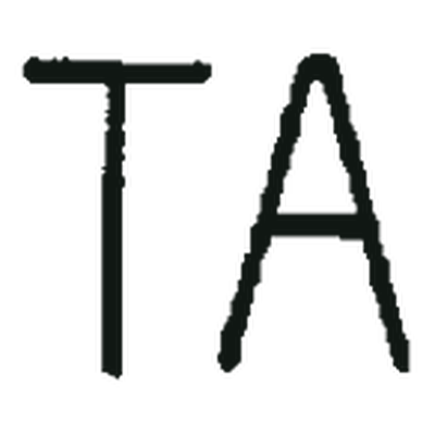 TA Ranch brand: The letters T and A